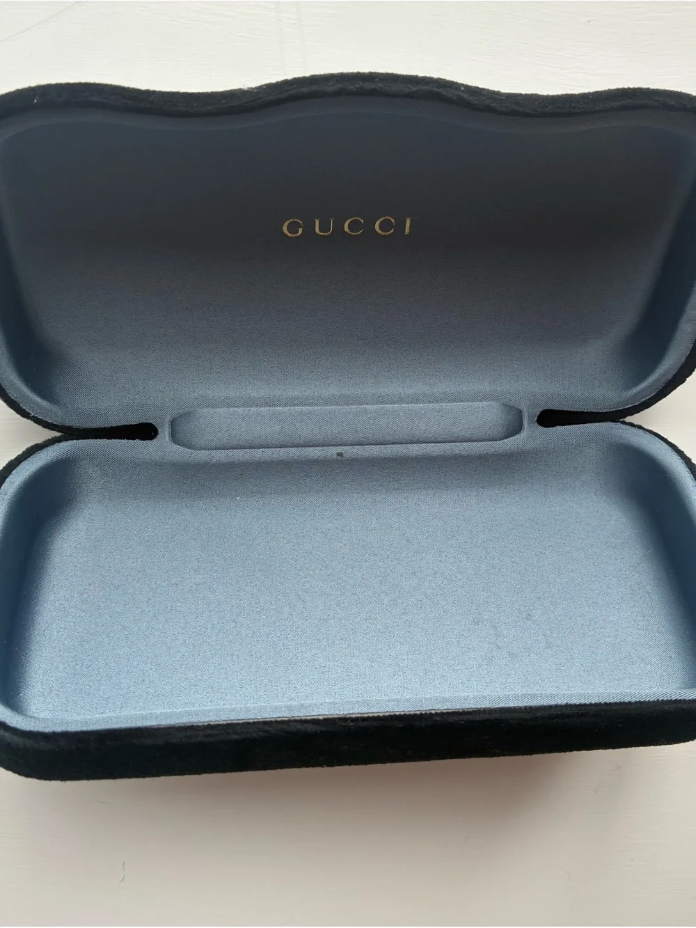 Gucci Black Velvet Eyeglasses Case